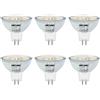 DiCUNO Lampadina LED MR16 GU5.3 5W, Non dimmerabile, Lampadine LED spot, Equivalente alogeno 50W, 500LM, Bianco naturale 4000K, AC/DC 12V, angolo del fascio di 120 °, 6 Pezzi
