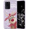 Yoedge Natale Cover compatibile con Samsung Galaxy S20 Plus 6,7, Custodia in Silicone Ultra Sottile Viola con Cartoon Natalizie Disegni, Morbida Antiurto Protettiva Case per Samsung S20 Plus, Cervo 7