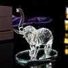 London Boutique, Statuetta Decorativa in Cristallo a Forma di Elefante, Idea Regalo per Madre e Bambino (Singolo)