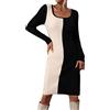 Kobilee Abito Donna Invernale Elegante Curvy Aderente Midi Vestiti Caldo Sexy Corto Abito in Maglia Vestito Autunno Casual Abito Maglione Abiti Morbido Manica Lunga