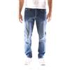 JACK & JONES Jeans Slim Vita Bassa e Tessuto Elastico, Gambe Strette all'orlo. Blu Denim Chiaro 28W / 30L