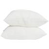 MLH MY LINEN HOME My Linen Home | Set di 2 Federe in Lino Lavato (100% StoneWashed) | Federe Cuscini 50x70 cm I Ipoallergenico, Termoregolazione e Traspirabilità I Adatto a Tutte le Stagioni | Copricuscini Bianco