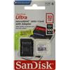 GielleService Scheda Memoria Sandisk Ultra Micro SDHC 32 GB UHS-I U1 Classe 10 100 MB/s + Adattatore SD