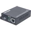 intellinet Gigabit 545068 - Convertitore Ethernet WDM bidirezionale monomodale 10/100/1000Base-TX su WDM 1000Base-LX (SC) monomodale 20 cm (RX1550/TX1310), Colore: Nero