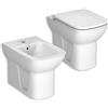 Sanitari filomuro a terra serie Meridian wc e bidet, Roca, Arcshop