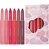 Beliky Girl Rossetto a matita opaco leggero con temperamatite incorporato Taglierina rotante Dual Purpose Waterproof No Drying No Fade Rossetto Set di matite per labbra (#B)