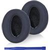 Adhiper Cuscinetti Auricolari Compatibili con Sennheiser HD 450BT, 4.50BT, 4.50BTNC, 4.40BT, 350BT - Pelle Gel e Memory Foam (Nero/Gel)