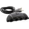 Nyko Retro Controller Hub Plus - 4 Port GameCube Controller Adapter with Turbo and Home Button for Nintendo Switch [Edizione: Francia]