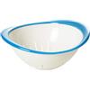 Omada Design Scolapasta in Plastica da 20,5 cm, Colapasta per Scolare Pasta, Verdure, Frutta, Lavabile in Lavastoviglie, Linea Trendy, Turchese/Bianco