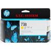 498N7A Cartuccia HP 738 130 ml Giallo
