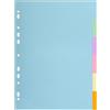 EXACOMPTA SEPARATORE Pastel A4 6 tasti in CARTONCINO 170gr 1606E Forever Exacompta