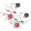 Westmark 6 tappi per bottiglie, con sigillo in silicone, acciaio, rosso/bianco/nero, 444022E3