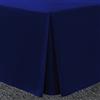 Bronwen Mathews Bronwen Mathew - Mantovana per letto matrimoniale piccola, in microfibra spazzolata, facile da pulire, non stirare, 1,2 m, blu navy