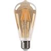 V-TAC VT-2065 Lampadina LED dimmerabile 4.8W E27 ST64 filamento effetto  ambrato vintage luce bianco caldo 1800K - 217416