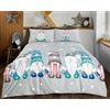 Rapport Home Gonk Family Winter Christmas - Set copripiumino singolo reversibile in microfibra