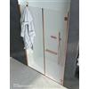CSA Box Doccia Box Doccia Porta Doccia Sofia N.BF 110 Oro Rosa Satinato - Cristallo: Trasparente