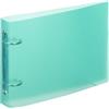 Viquel - Raccoglitore a spine Bristol 14,8 x 21 cm morbido e resistente - 2 anelli - Formato A5 (25 x 16,5 cm) - Verde turchese traslucido