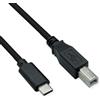 Roline Cavo USB 2.0 Tipo C, C - B, ST/ST, Nero, 1,8 m