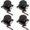 The Lord of the Tools 4pcs Interruttore 3D Joystick Gioco Analogico Thumbsticks Controller sinistro e destro Compatibile con NS Joystick Thumb Sticks Simulazione Sensore Kit di Riparazione