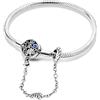 Hapour Bracciale Charms in Argento 925 per Donne Farfalla Migliore Amico Cuore Luna e Stella Bracciale Charms a Catena di Serpente con 5A Cubic Zirconia