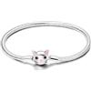 Hapour Bracciale Charms in Argento 925 per Donne Farfalla Migliore Amico Cuore Luna e Stella Bracciale Charms a Catena di Serpente con 5A Cubic Zirconia