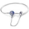 Hapour Bracciale Charms in Argento 925 per Donne Farfalla Migliore Amico Cuore Luna e Stella Bracciale Charms a Catena di Serpente con 5A Cubic Zirconia