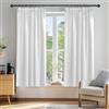 Deconovo Tende Oscuranti con Fettuccie per Interni 2 Pezzi, 168x138 CM, Isolamento Termico e Acustico, Tessuto Resistente e Opaco, Certificato OEKO-TEX, per Camera da Letto e Soggiorno, Grigio Perla