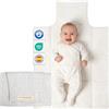 MIMUSELINA Fasciatoio Portatile Neonato | Fasciatoio da Viaggio Pieghevole, Impermeabile e Leggero | Esterno 100% Cotone, Senza BPA | Ideale come Regalo Neonato | Fatto a Mano in Spagna