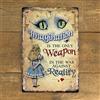 LBS4ALL Targa metallica Alice nel paese delle meraviglie - Cheshire Cat Imagination