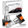 Asasytal H15 Lampadine per Fari Alogeni Luci di Marcia Diurna 12V 15/55W, Semafori a Fascio Alto/Anabbagliante 3000K come Colore Giallo OEM per la Sostituzione Dell'alogeno Dell'automobile, 2 Lampade