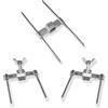 GOLDMAN SERVICE Spiedini per girarrosto di Pollo in Acciaio. Utensile a forchetta per Griglie Professionali. Sostituzione Universale per Spade da 12 mm (3 Pezzi)