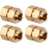 INJORA Spessore 9mm (+5mm) Ottone Ruota Esagonale con Nuts per TRX4M 1/18 RC Crawler Upgrade，Ottone