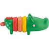 Fisher-Price- Coccodrillo Click Clack con Anelli Colorati e Suoni, Giocattoloper Bambini 6+Mesi, Multicolore, GWL67