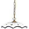 Generico Lampadario a sospensione rustico in ceramica siciliana 1 luce Stella per cucina, ingresso, veranda, taverna, bagno