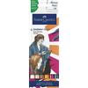 Faber-Castell 164809 - Goldfaber Sketch Marker Manga, confezione da 6 pennarelli ad alcool con punta a pennello e punta fineliner