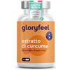 Gloryfeel Curcuma Bio 95%, Curcuma Bio in Polvere con 11100mg di Curcumina + Piperina, Curcuma e Piperina Plus in Capsule, Integratore con Estratto di Curcuma Ad Alto Dosaggio, 11100mg per capsula, 90 Capsule