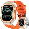 Motsfit Orologio Smartwatch Uomo Fitness Watch - 2,2 Smart Watch con Cardiofrequenzimetro da Polso Pressione Sanguigna Bussola Risposta Chiamate Contapassi IP67 Impermeabile Orologi per Android iPhone