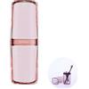 MEIJMJIA - Portaspazzolino trasparente, contenitore dentifricio | portatile, antipolvere, antibatterico, per casa, campeggio, scuola (rosa trasparente)