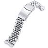 MiLTAT Angus-J Louis Jub - Cinturino in metallo spazzolato per Orient Triton, 22 mm