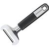 FACKELMANN SENSE - Grattugia per formaggio morbido, 17 cm, lama affilata, in acciaio inox, con manico Soft Touch in plastica (colore: argento/nero), 1 pezzo