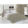 Italian Bed Linen Piumino Invernale, Tortora/Panna, 1 Posto, 150 x 200 cm