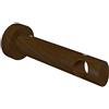Flairdeco Flair Deco 11022027 - 0019 Portapacchi per Asta per Tenda, 20 mm di Diametro, 1-läufig Distanza dalla Parete Circa 12 cm, Noce Laccato in Legno