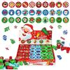 DERAYEE 30 Pezzi Timbro Natalizio Animale Regalo, Colorati di Plastica, Riempitivi per Sacchetti di Natale per Bambini