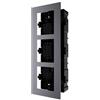 Hikvision DS-KD-ACF3/PLASTIC Videocitofono KD8 Cassetta da incasso completa di cornice a tre moduli