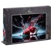Ulmer Puzzleschmiede - Puzzle Fotografico da 1000 Pezzi 'Cherry Splash' - Fotografia Professionale Con Splash Shot di Ciliegie Immerse Nell'Acqua - Puzzle di Frutta e Cucina