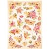 Carta di riso Woodland fiori Stamperia