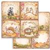 Carta Scrap Woodland 4 cards Stamperia