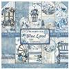 Blocco di Carte Scrap Blue Land cm 20 X 20