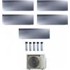 Daikin 3xFTXJ20AS+FTXJ25AS+FTXJ35AS 5MXM90A(9) Climatizzatore Penta Split Parete Emura3 Silver/Argento 7+7+7+9+12 R-32 WIFI