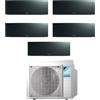 Daikin FTXJ20AB FTXJ20AB FTXJ25AB FTXJ35AB FTXJ42AB 5MXM90A(9) Climatizzatore Penta Split Parete Emura3 Black/Nero 7+7+9+12+15 R-32